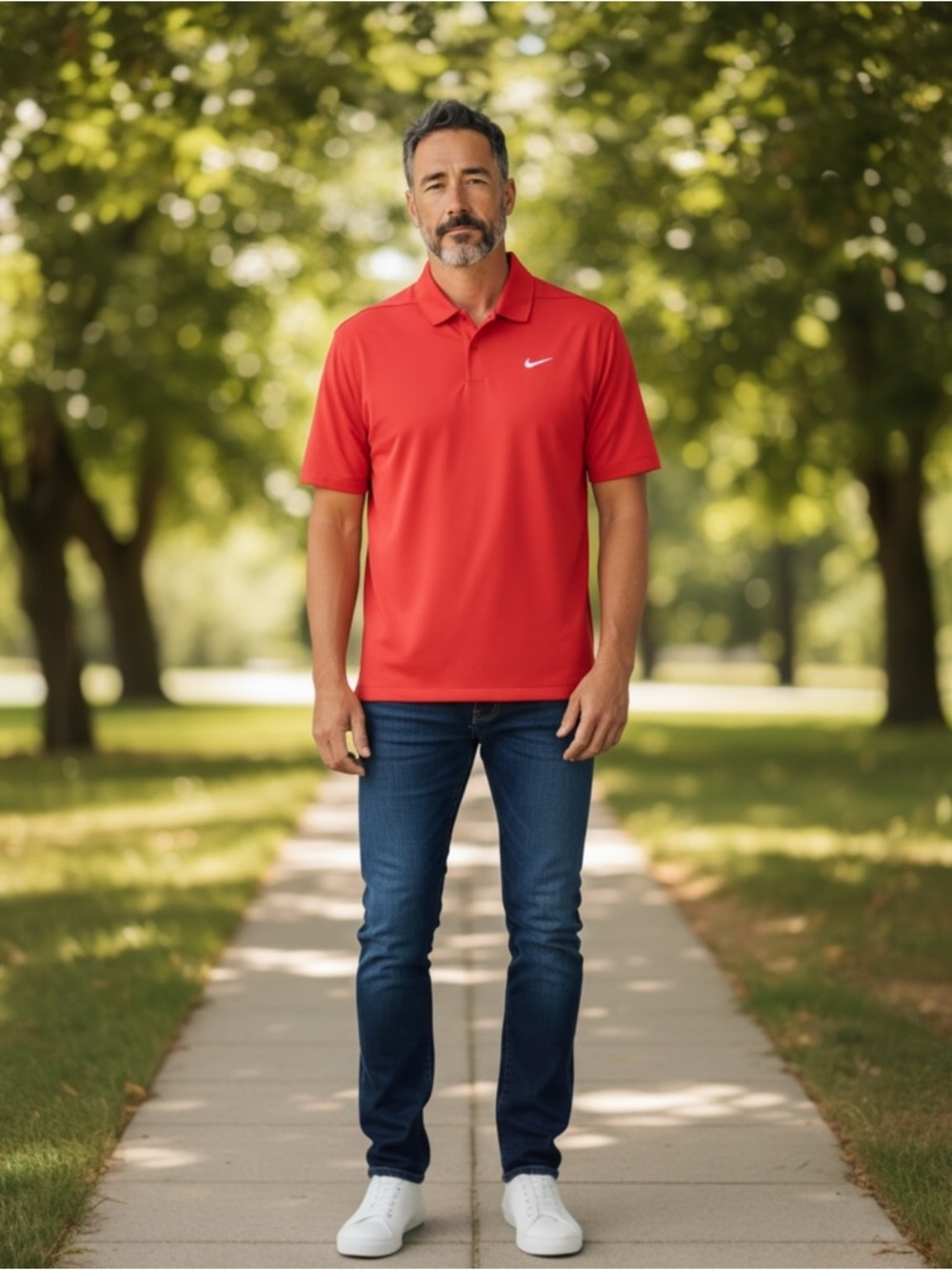 Nike Men’s Bright Red Polo Shirt